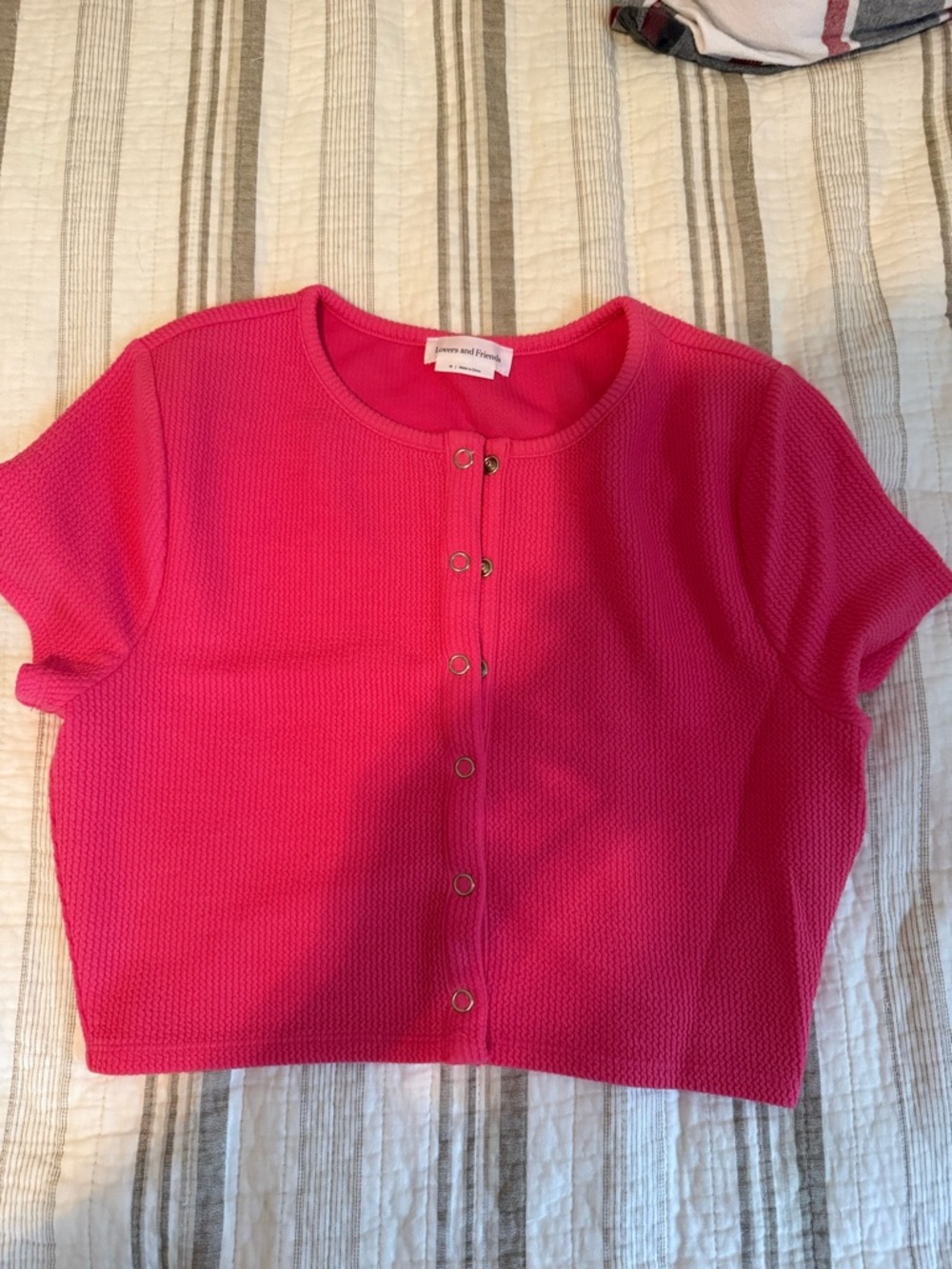 Lovers + Friends Ribbed Hot Pink set - Picture 2 of 3